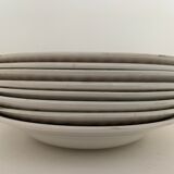 Lot de 8 assiettes creuses anciennes Orchies Nord