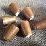 Série de 6 tasses en grès