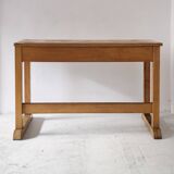 Beech desk or console from around 1930.
