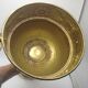 Old planter on foot in hammered brass pushed back height 44 cm