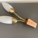 Wall lamp with glass shades, 1960s