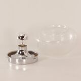Transparent bubble glass ceiling lamp by peill & putzler, 1970s