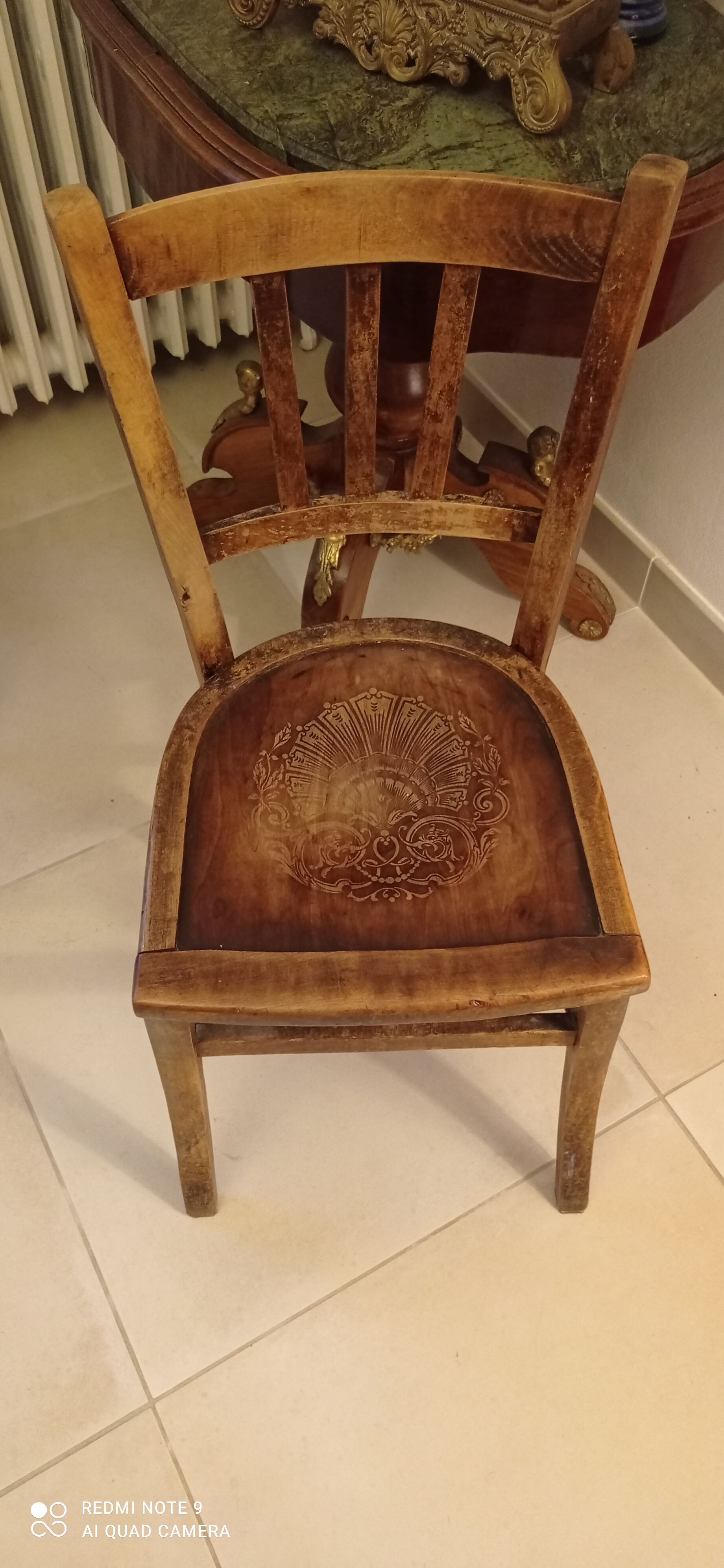Antique bistro chair
