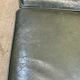 Chesterfield sofa in green leather 2 places from the 70s
