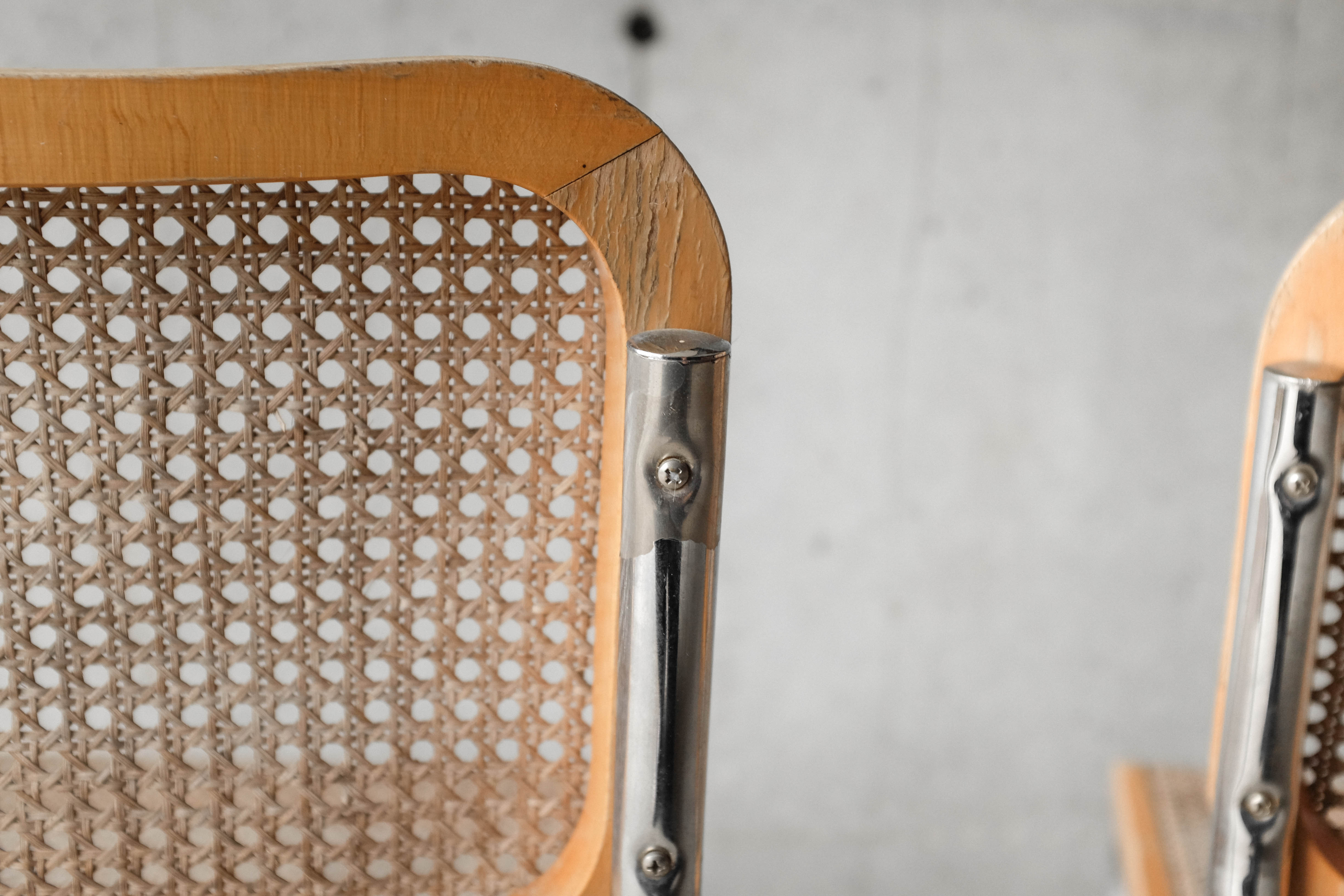 Pair of Cesca B32 chairs by Marcel Breuer