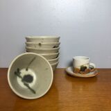 7 ceramic bowls pottery la Colombe