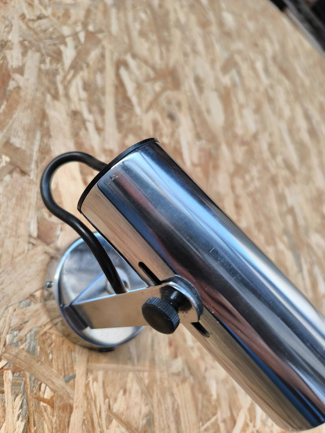 GDR 1970 chrome spotlight wall light