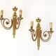 Pair of bronze wall sconces in Louis XVI style