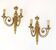 Pair of bronze wall sconces in Louis XVI style