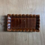 Vide poche en céramique marron
