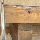 Wasi Sabi Brutalist Solid Wood Coffee Table