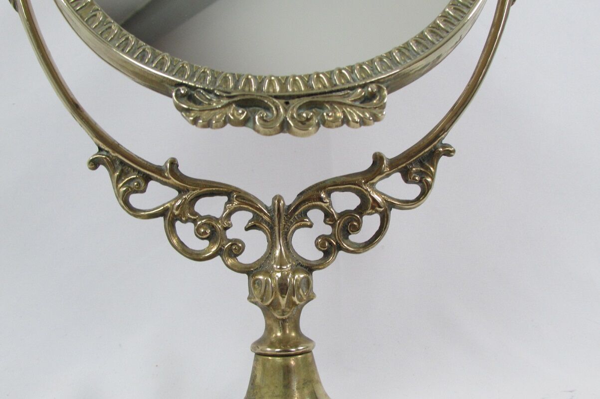 Table psyche, bronze tilting mirror