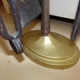 Cast iron chimney servant and brass