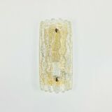 Mid Century Scandinavian Glass & Brass Wall Light by Carl Fagerlund, 1960s