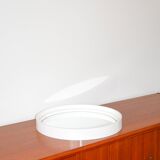 White plexi cap mirror Made in France Registered model, Design, 1970