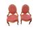 Pair of oval medallion back armchairs in Napoléon III style