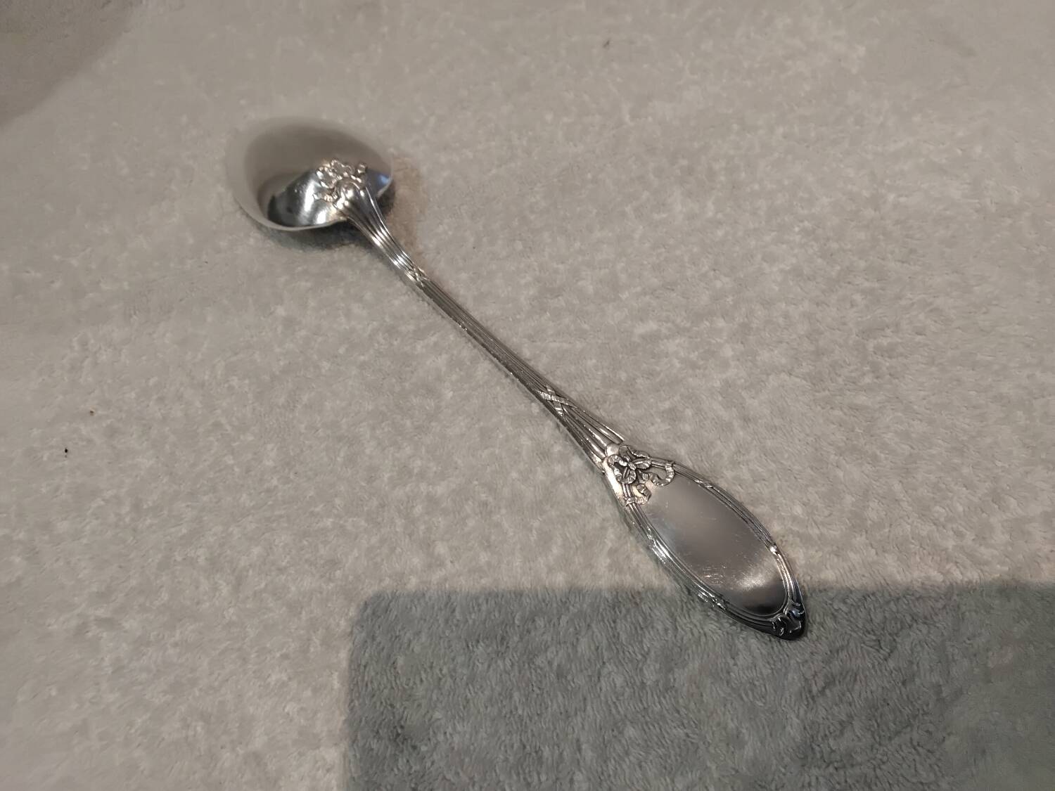 Stew spoon silver plated goldsmith Boulenger Marie Antoinette