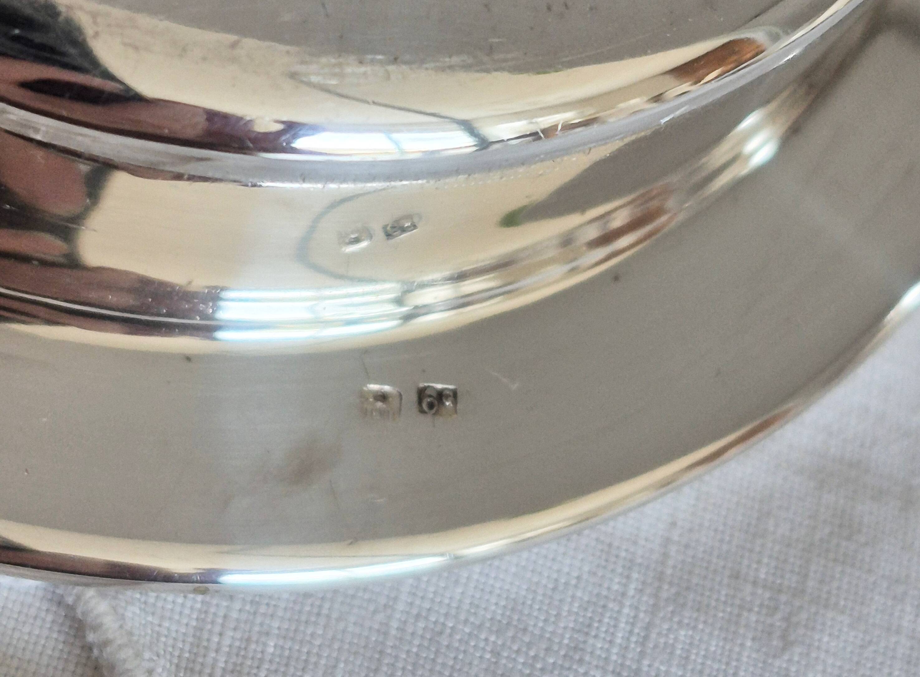 Butter dish style Coquillor, in silver