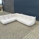 Original ligne roset togo set 3z, 2z + corner beige corduroy in new condition!!