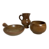 Trio of Périgord pottery ceramics