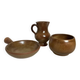 Trio of Périgord pottery ceramics