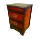 Industrial storage cabinet with valve