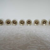 8 wine glasses in smoked glass 10cl