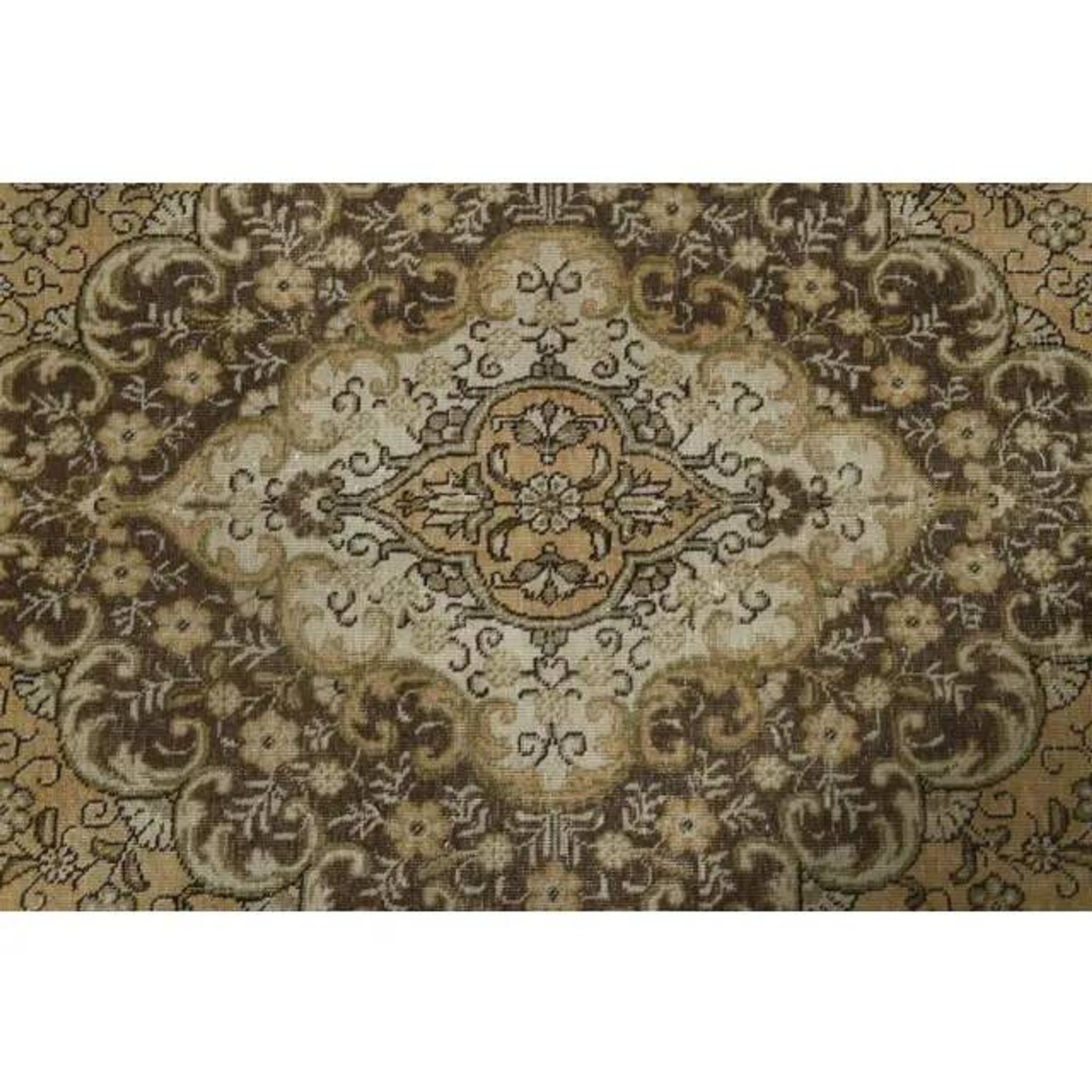 1970s Vintage Persian Handmade Wool Orange Area Rug 276x386