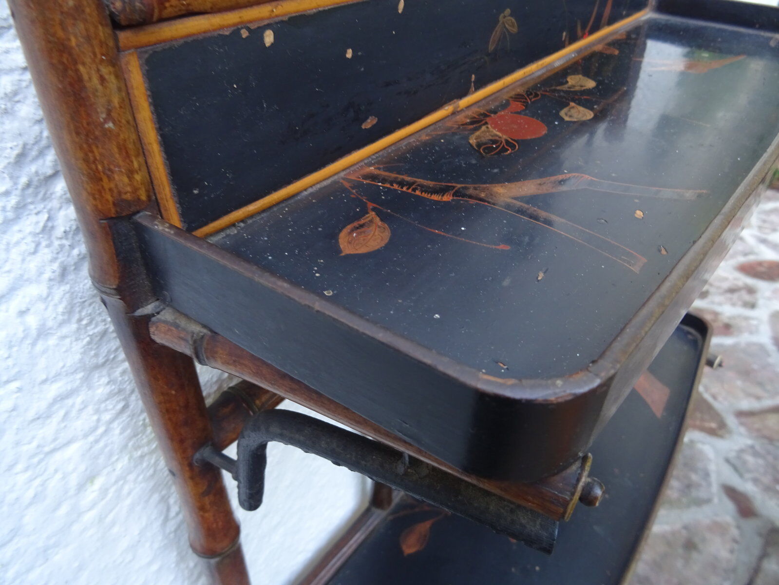 Napoleon 3 lacquered wooden wall shelf