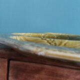 Gien platter, compartmentalized earthenware appetizer serving tray