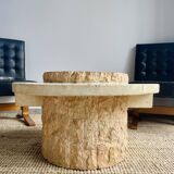 Magnussen ponte travertine coffee table