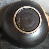 Vintage enameled stoneware potter's teapot