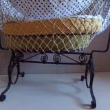 Cradle or cradle in wrought iron 1900