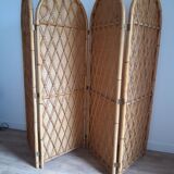 Rattan screen 1960 4 leaves
