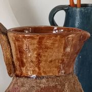 Vase pichet céramique, terracotta, vintage