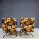 Pair of functionalist chromed armchairs, Eastern Europe, 1950s