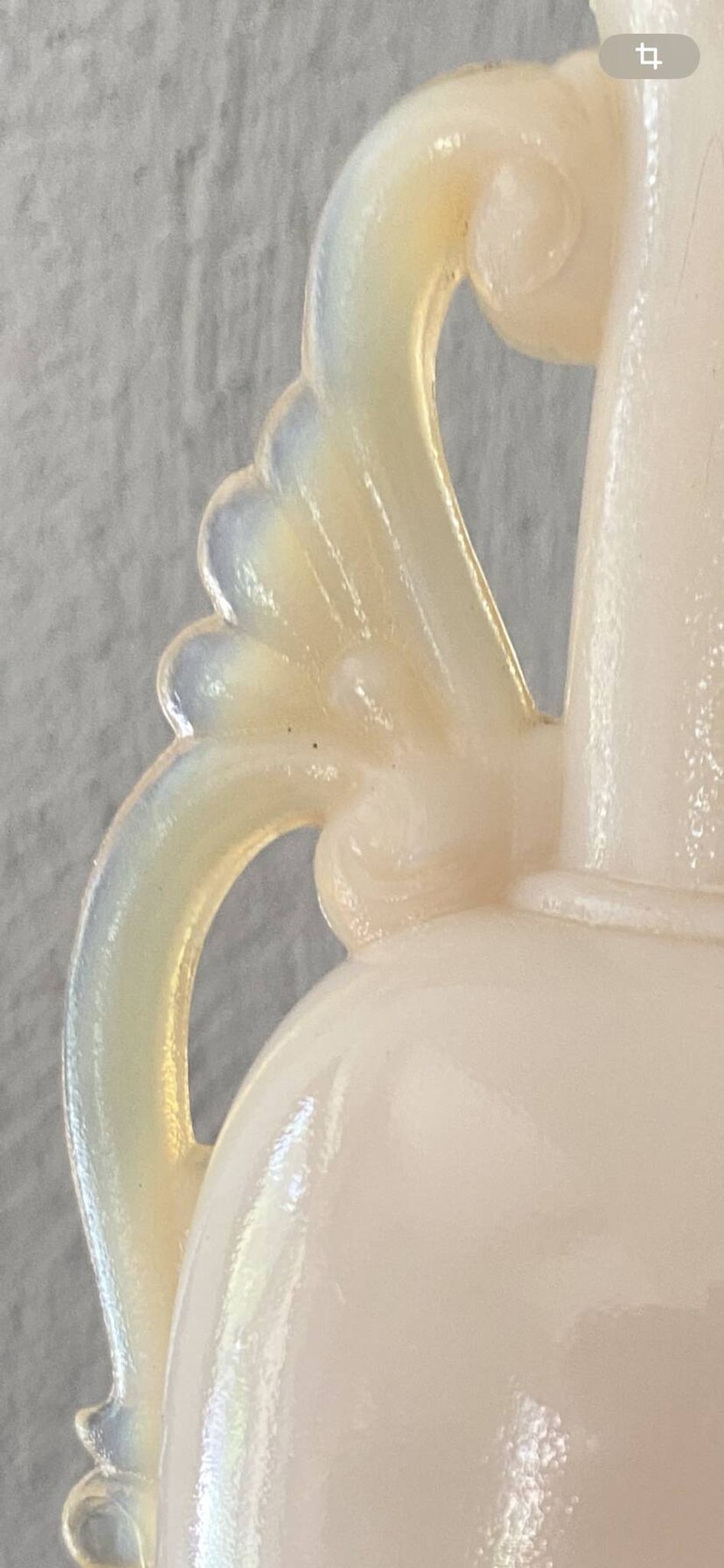 Glass lamp, 2M fabric cable, cotton lampshade