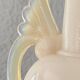 Glass lamp, 2M fabric cable, cotton lampshade