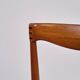 Set of six dining chairs - teak & light upholstery - Henry W. Klein - Bramin - 1960s