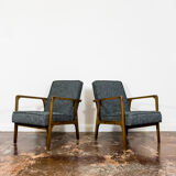 Pair of 04-B armchairs by Bydgoskie Fabryki Mebli 1960s