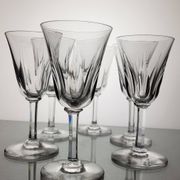 6 crystal glasses Saint Louis model Cerdagne