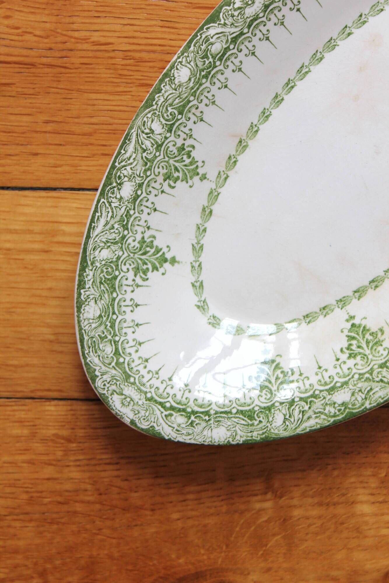 "Ariane" ironstone dish, Onnaing earthenware factory, late 19th century
