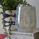 Vase with iridescent pattern