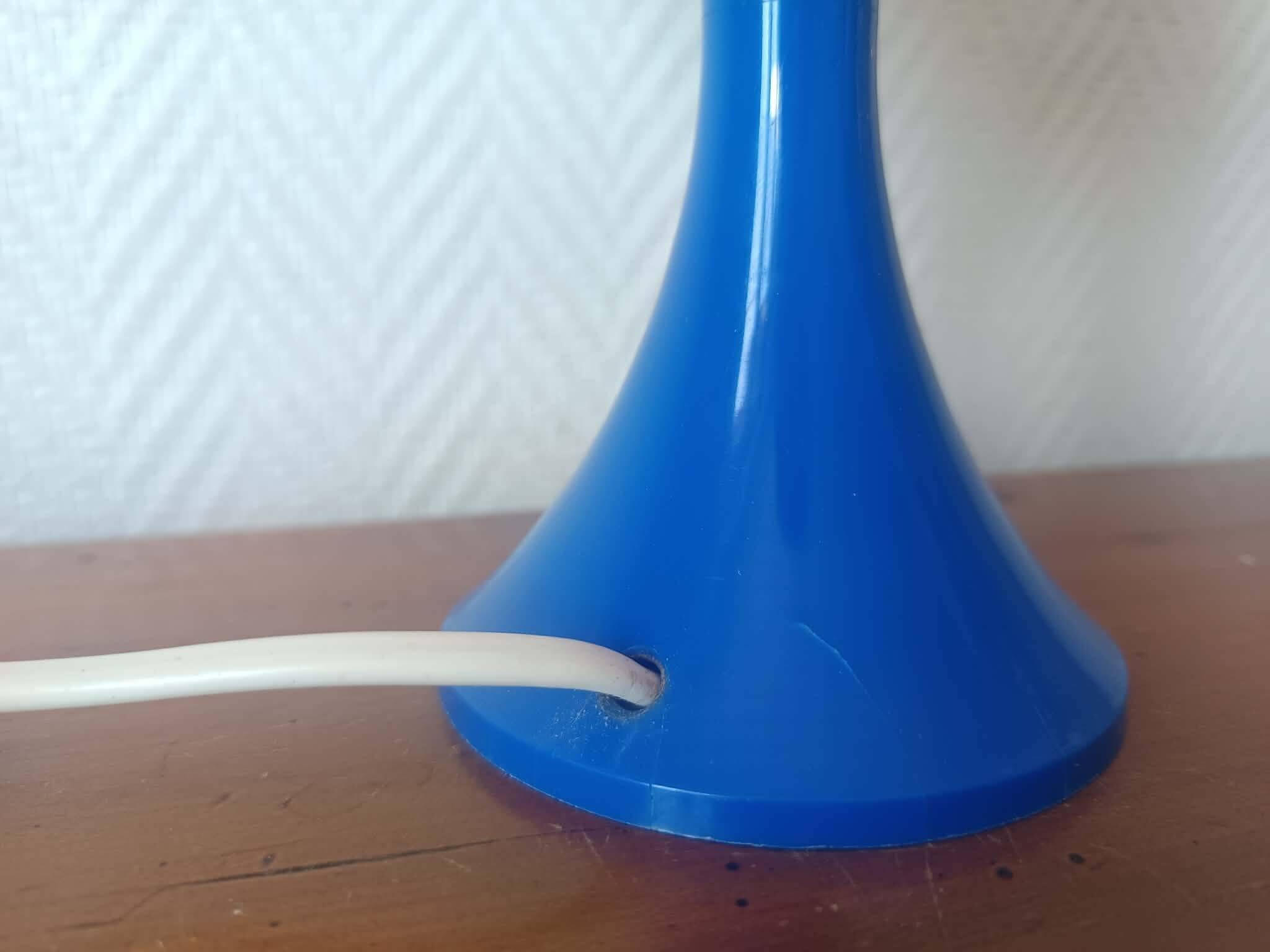 Space age blue and opaline lamp 1970
