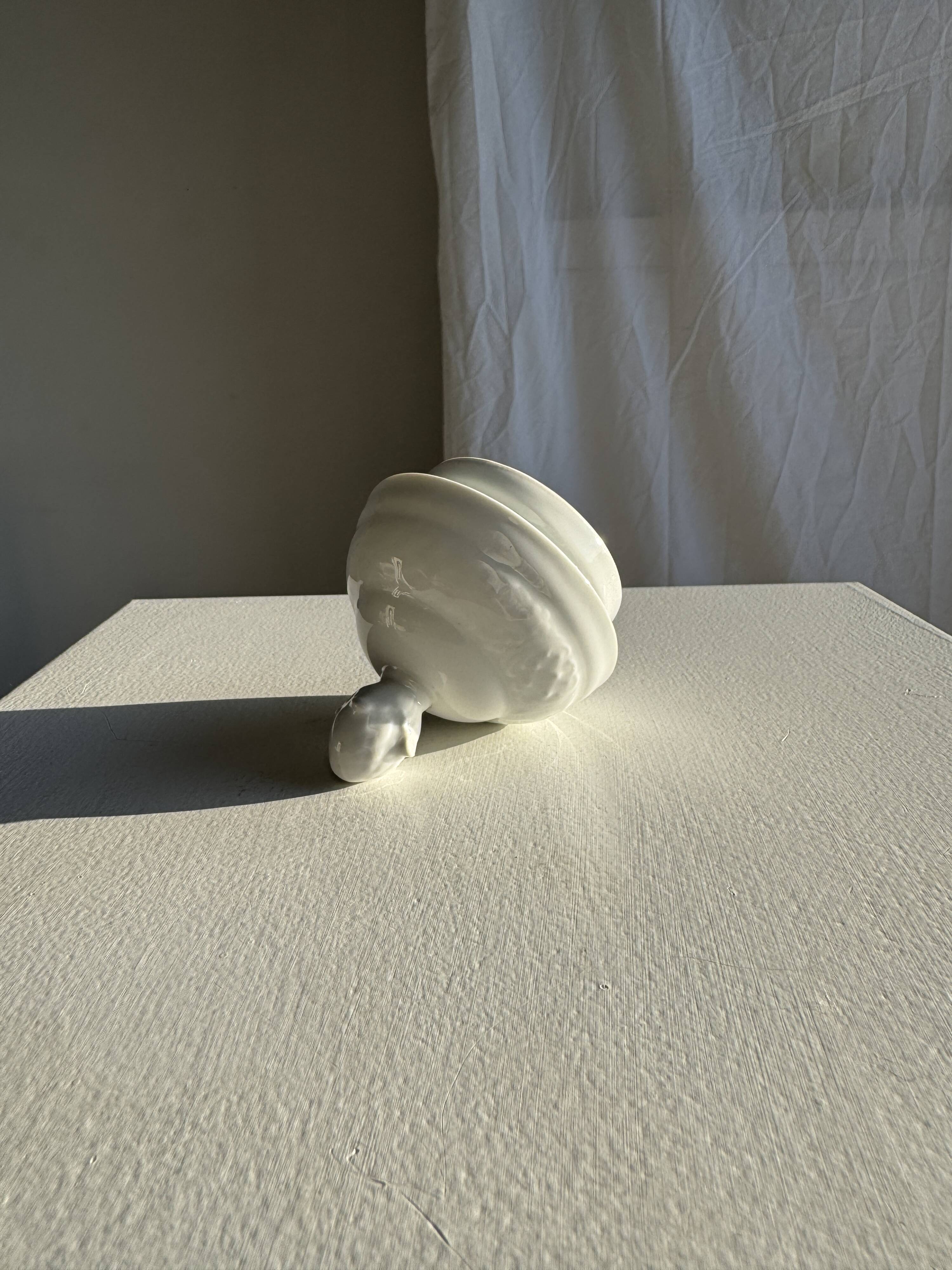 White Bavarian porcelain teapot H27