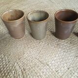 Series of 6 cups of sandstone