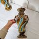 2 Vases from the 1900s-1920s in French Ceramic Onnaing Barbotine Art Nouveau