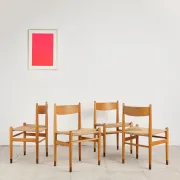 4 CH36 chairs in oak by Hans J. Wegner, Denmark, 1970s