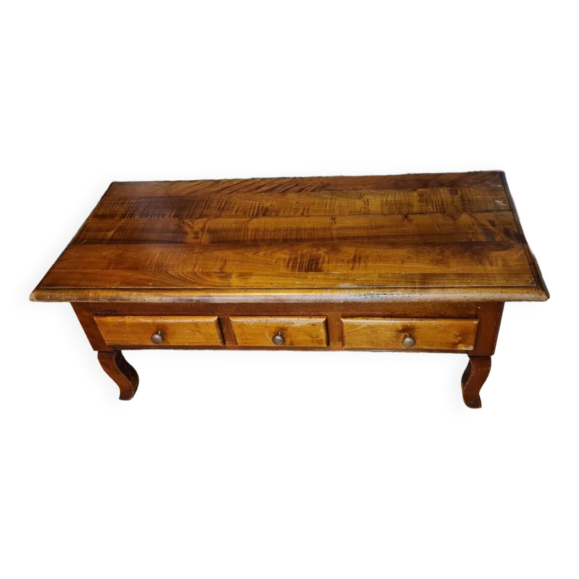 Antique solid wood coffee table