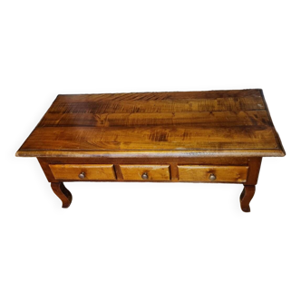 Table basse ancienne en bois massif